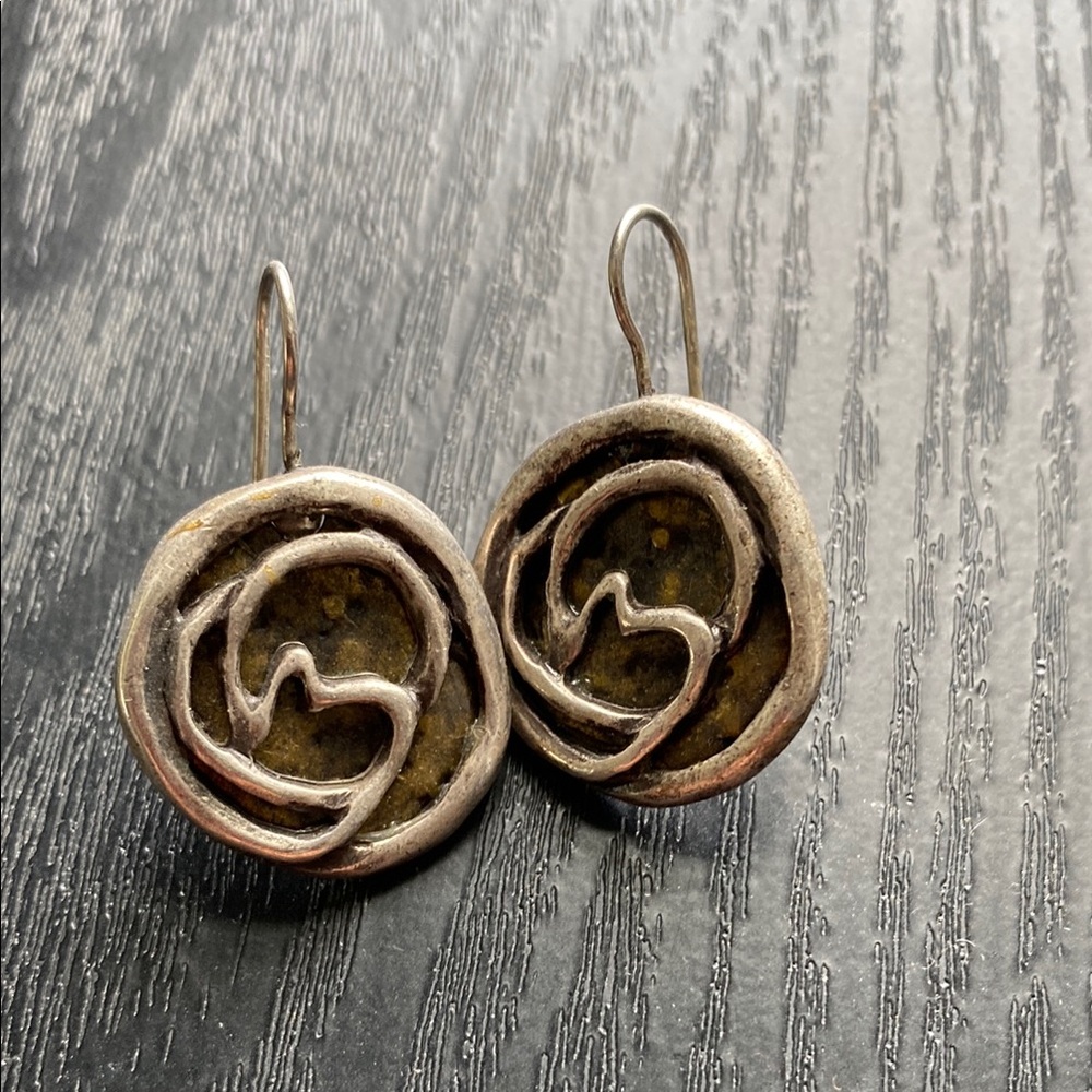 Silver Swirl Earrings